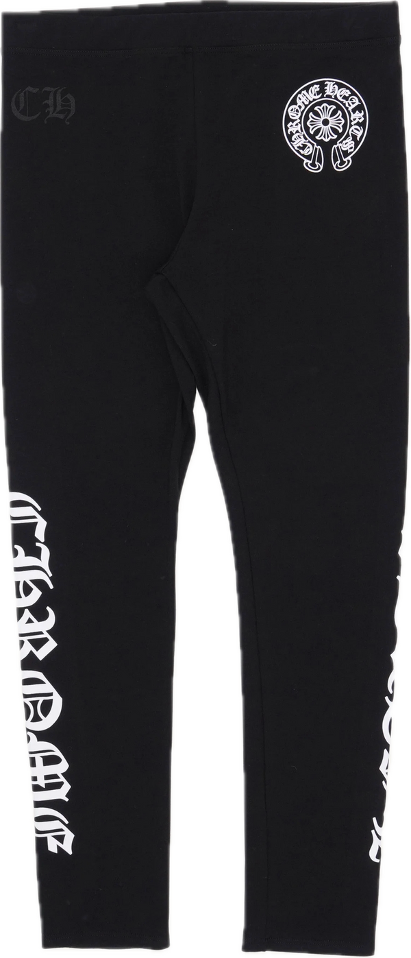 Chrome Hearts Horseshoe Black Leggings
