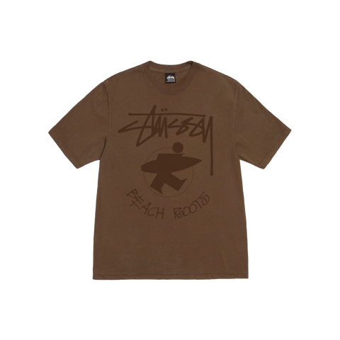 Stussy Beach Roots Brown Tee