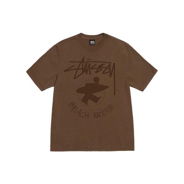 Stussy Beach Roots Brown Tee