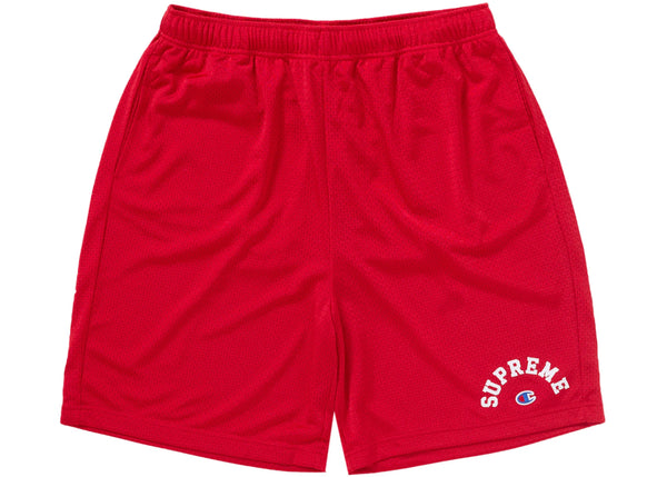 Supreme Champion Red Mesh Shorts