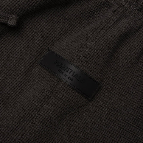 Essentials SS23 Off Black Relaxed Waffle Pants