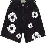 Denim Tears Cotton Wreath Black Jean Shorts