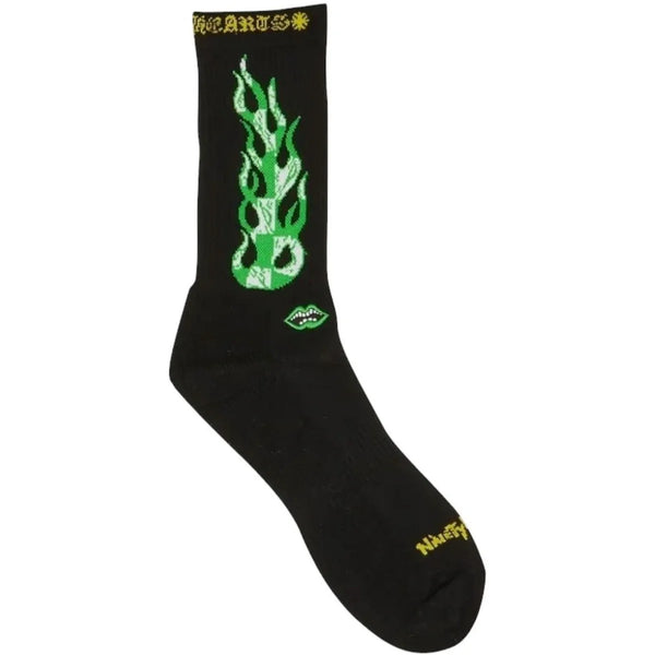 Chrome Hearts Matty Boy Flame Black Socks