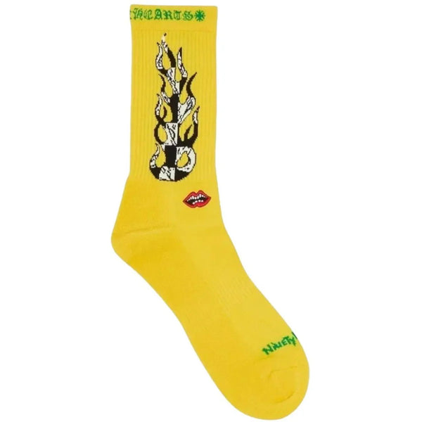 Chrome Hearts Matty Boy Flame Yellow Socks