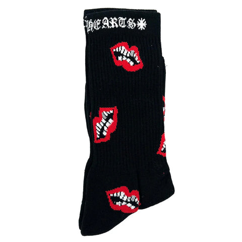 Chrome Hearts Chomper Black/Red Socks