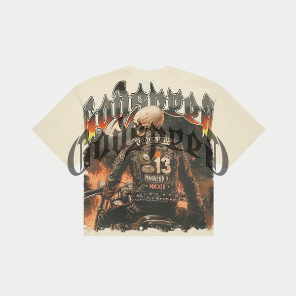 Godspeed Biker Nation Bone Tee