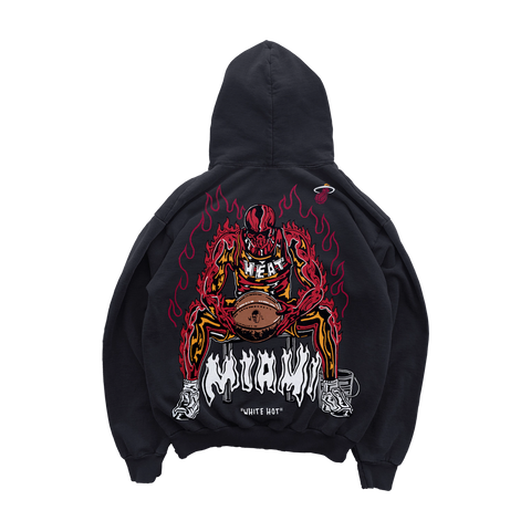 Warren Lotas Miami White Hot Black Hoodie