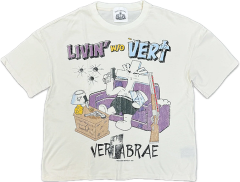 Vertebrae Livin' Without Vert Cream Tee