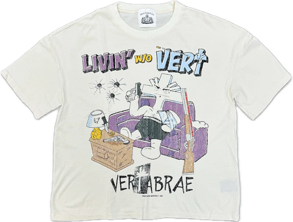 Vertebrae Livin' Without Vert Cream Tee