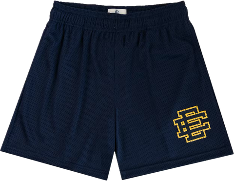 Eric Emanuel Navy/Varsity Yellow Shorts