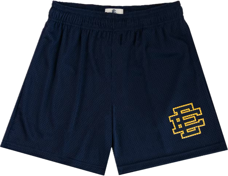 Eric Emanuel Navy/Varsity Yellow Shorts