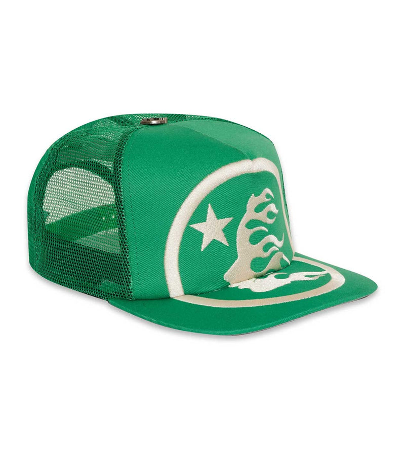 Hellstar Big Logo Green Trucker Hat