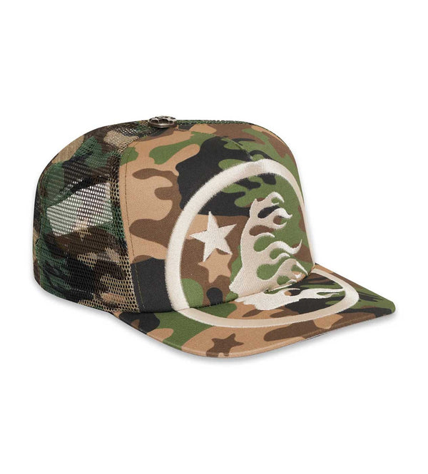 Hellstar Big Logo Camo Trucker Hat