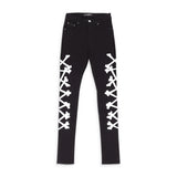 Amiri Silver Bones Black Jeans