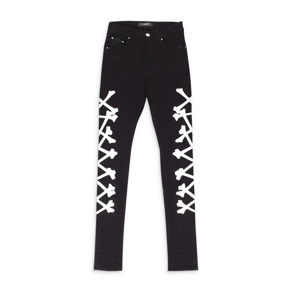 Amiri Silver Bones Black Jeans