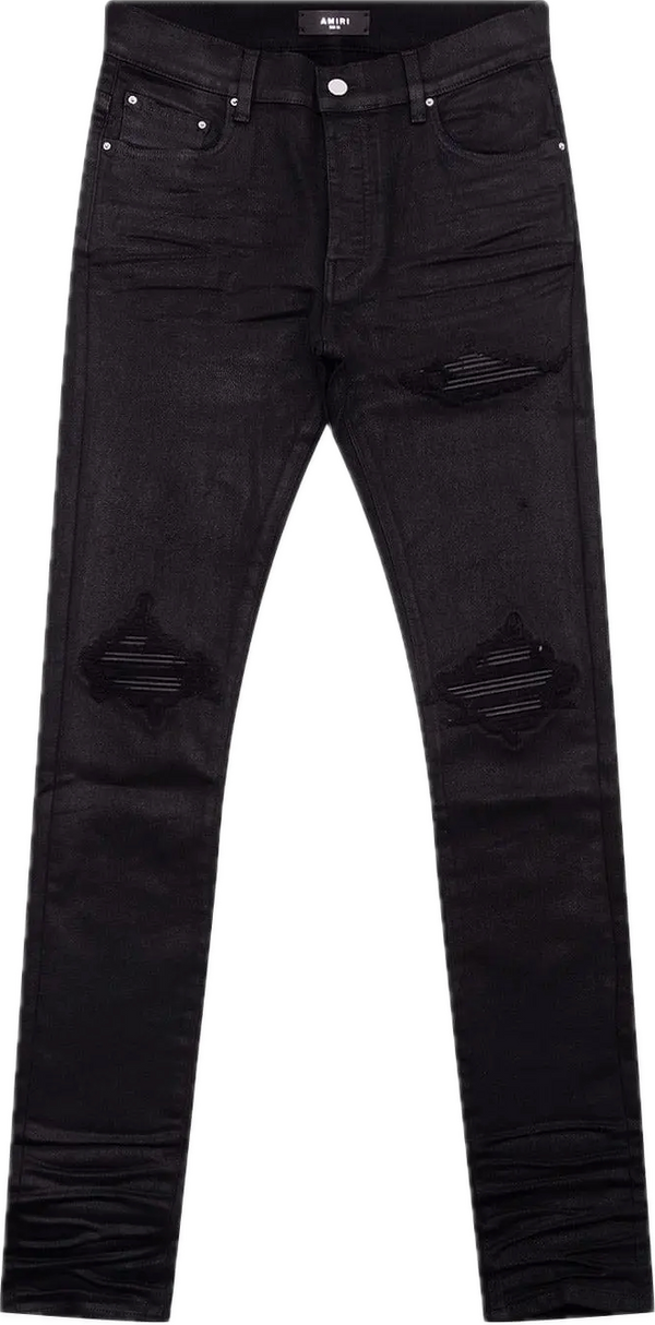 Amiri Black Coated MX1 Black Jeans