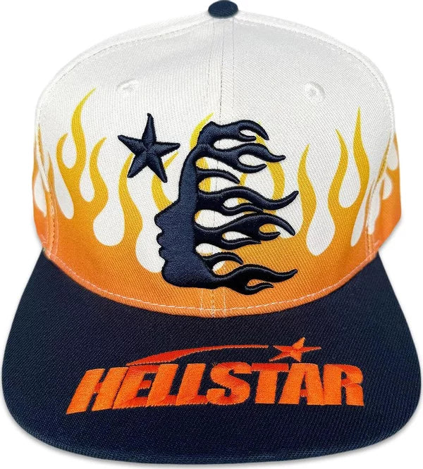 Hellstar Flame Vintage Snapback Hat