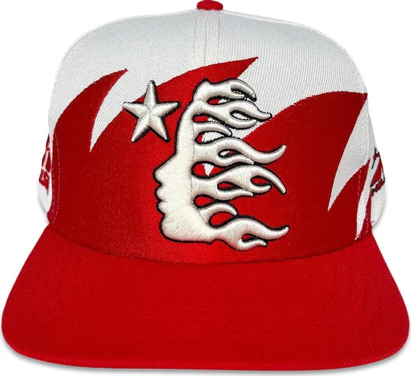 Hellstar Red Shark Teeth Snapback Hat