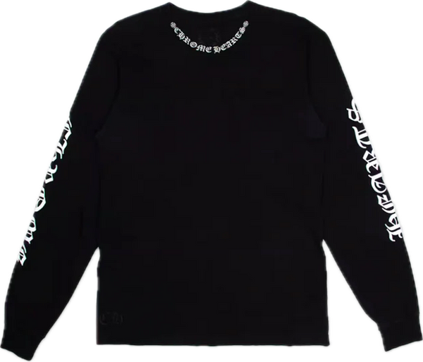 Chrome Hearts Scroll Black L/S Tee