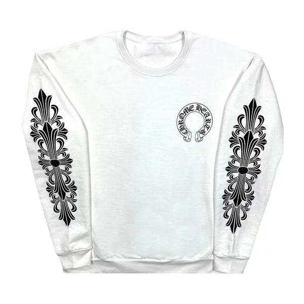 Chrome Hearts Horseshoe White Crewneck