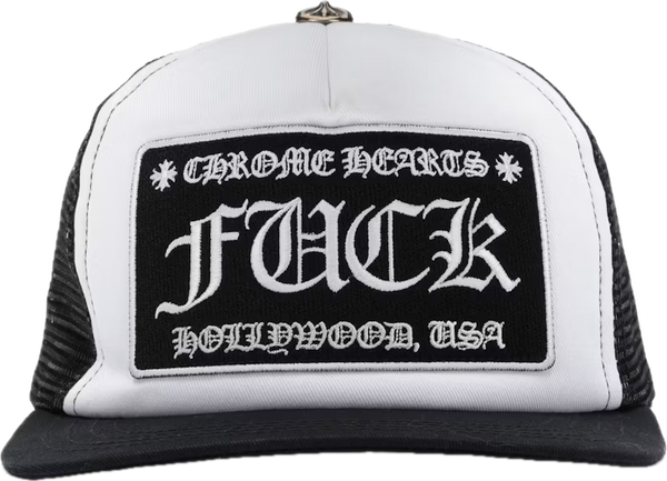 Chrome Hearts Fuck Hollywood White Trucker