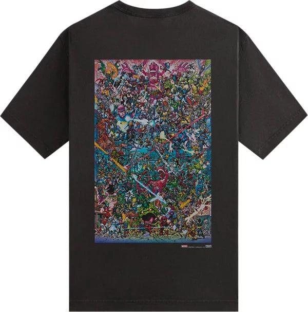 Kith x Marvel Universe Vintage Black Tee