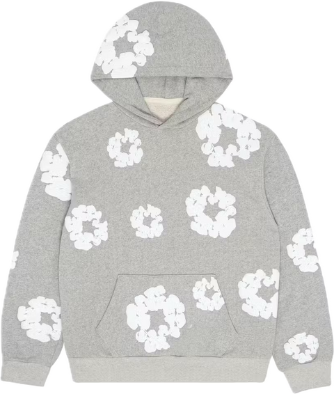 Denim Tears Cotton Wreath Grey Hoodie
