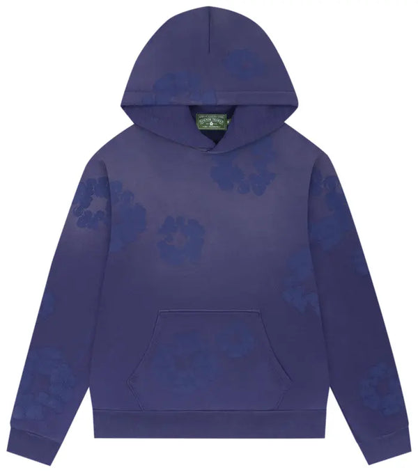 Denim Tears Cotton Wreath Mono Blue Hoodie