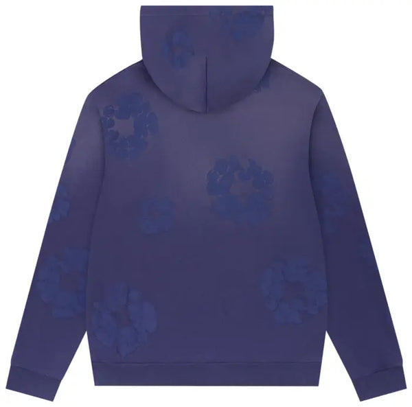 Denim Tears Cotton Wreath Mono Blue Hoodie