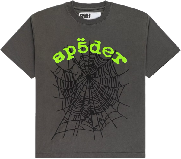 Sp5der OG Web V2 Slate Grey Tee