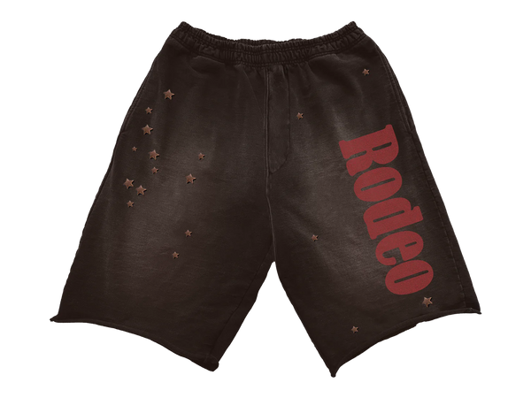 Cactus Jack Sp5der Days Before Rodeo Brown Shorts