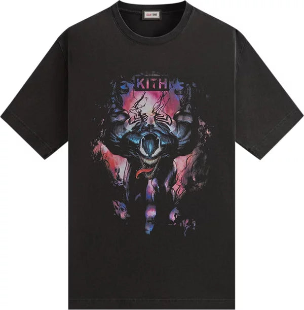 Kith x Marvel Symbiote Vintage Black Tee