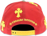 Chrome Hearts 5 Panel Cross Yellow/Red Hat