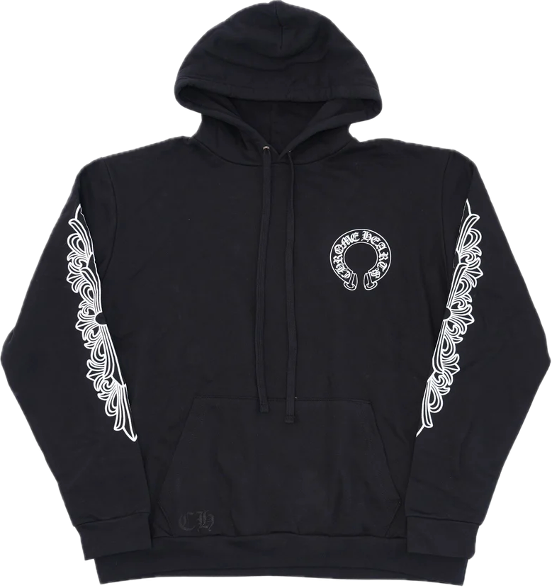 Chrome Hearts Horseshoe Black Hoodie