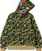 Bape Green Camo Shark Full Zip