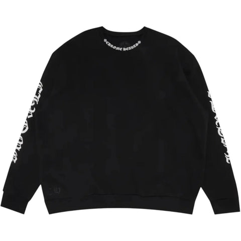 Chrome Hearts Neck Logo Black Crewneck