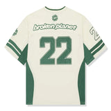 Broken Planet American Football Green/Bone Jersey