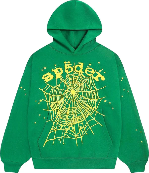 Sp5der Green Star OG Web V2 Hoodie