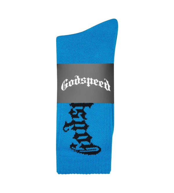 Godspeed OG Logo Blue Socks