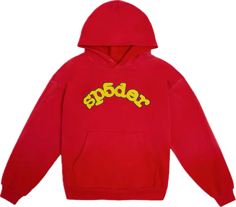 Sp5der OG Logo Red Hoodie