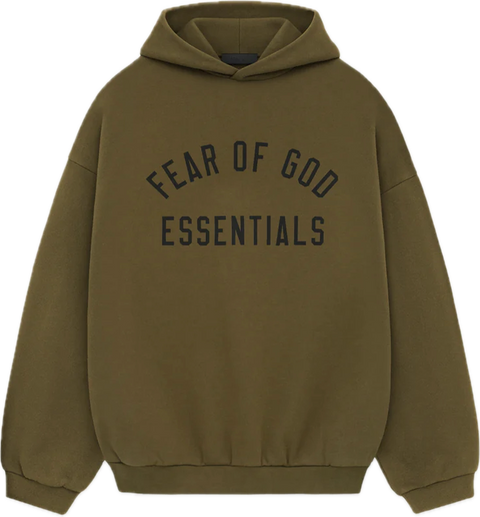 Essentials Fw24 Olive Hoodie