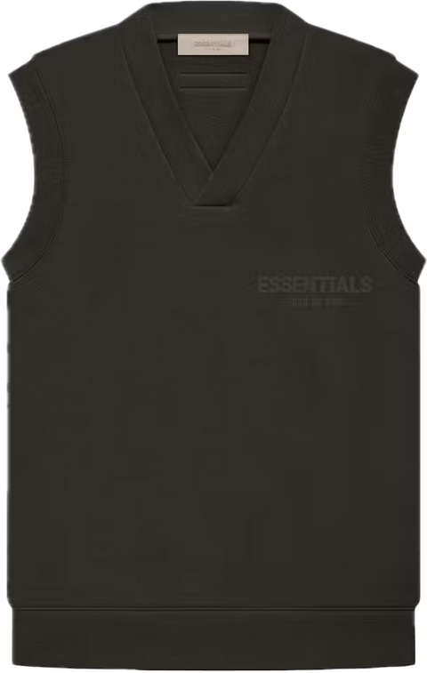 Essentials Off Black Womens Vest