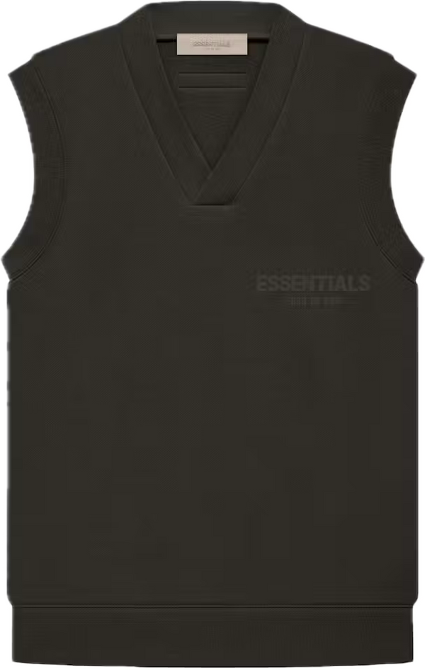 Essentials Off Black Womens Vest