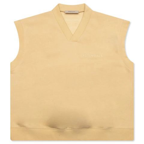 Essentials V Neck Sand Vest