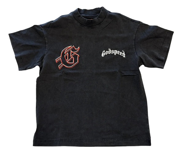 Godspeed Red Day Black Tee