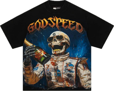 Godspeed Victory Toast Black Tee