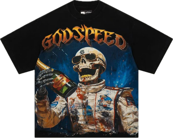 Godspeed Victory Toast Black Tee