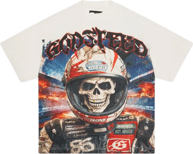 Godspeed Speed Racer Bone Tee