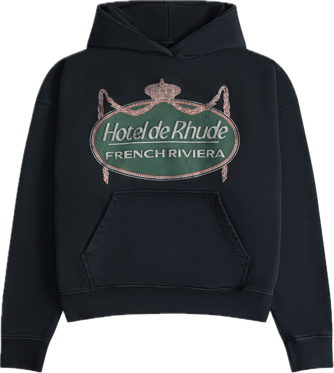 Rhude Riviera Black Hoodie