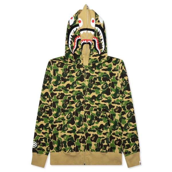 Bape Green ABC Camo Shark Full Zip